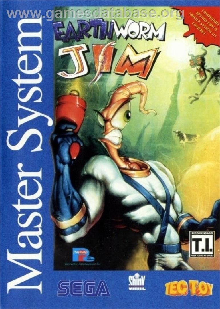 Earthworm Jim - Sega Master System - Artwork - Box