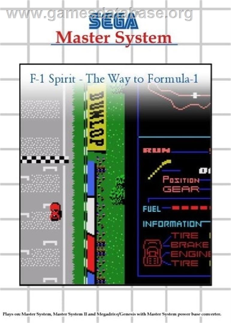 F-1 Spirit - The Way To Formula-1 - Sega Master System - Artwork - Box