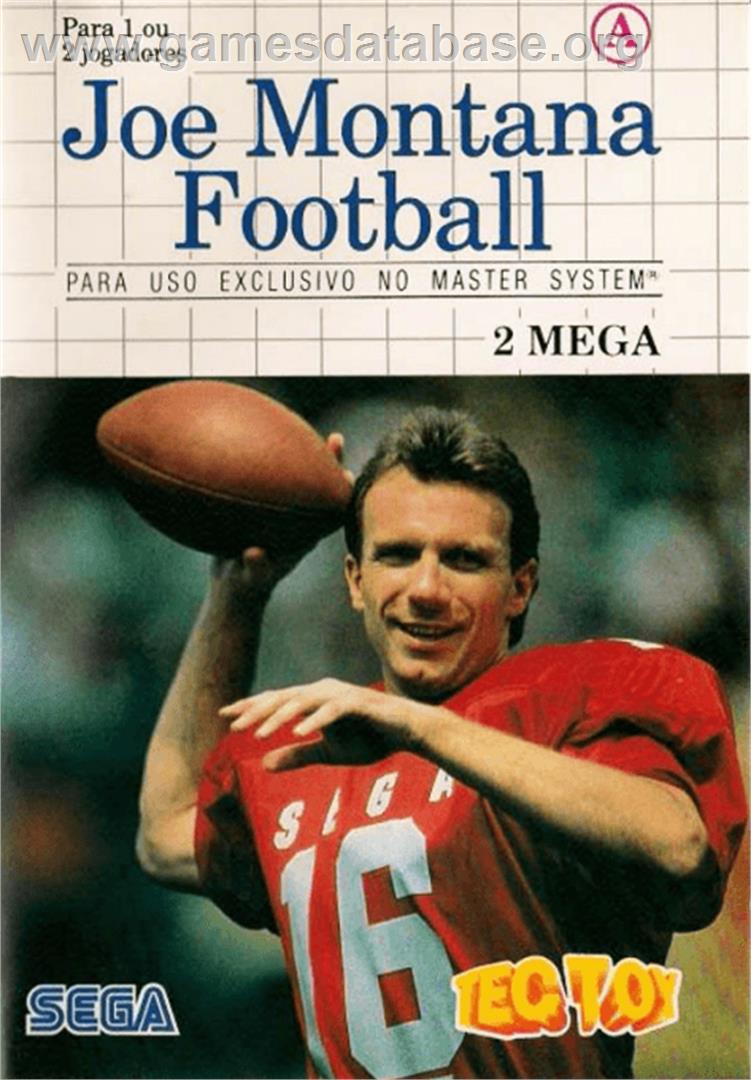 Joe Montana Football - Sega Master System - Artwork - Box