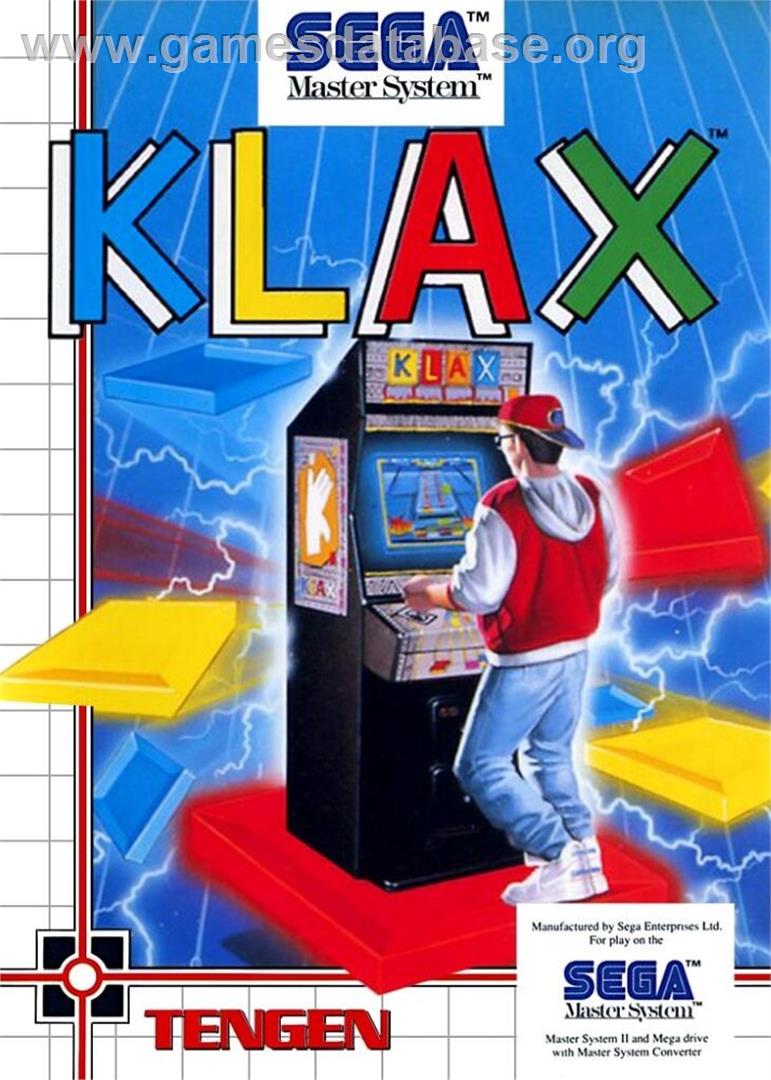Klax - Sega Master System - Artwork - Box