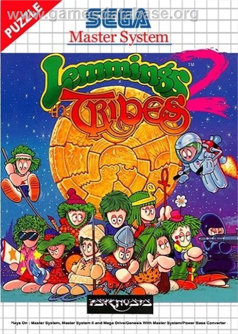 Lemmings 2 - The Tribes - Sega Master System - Artwork - Box