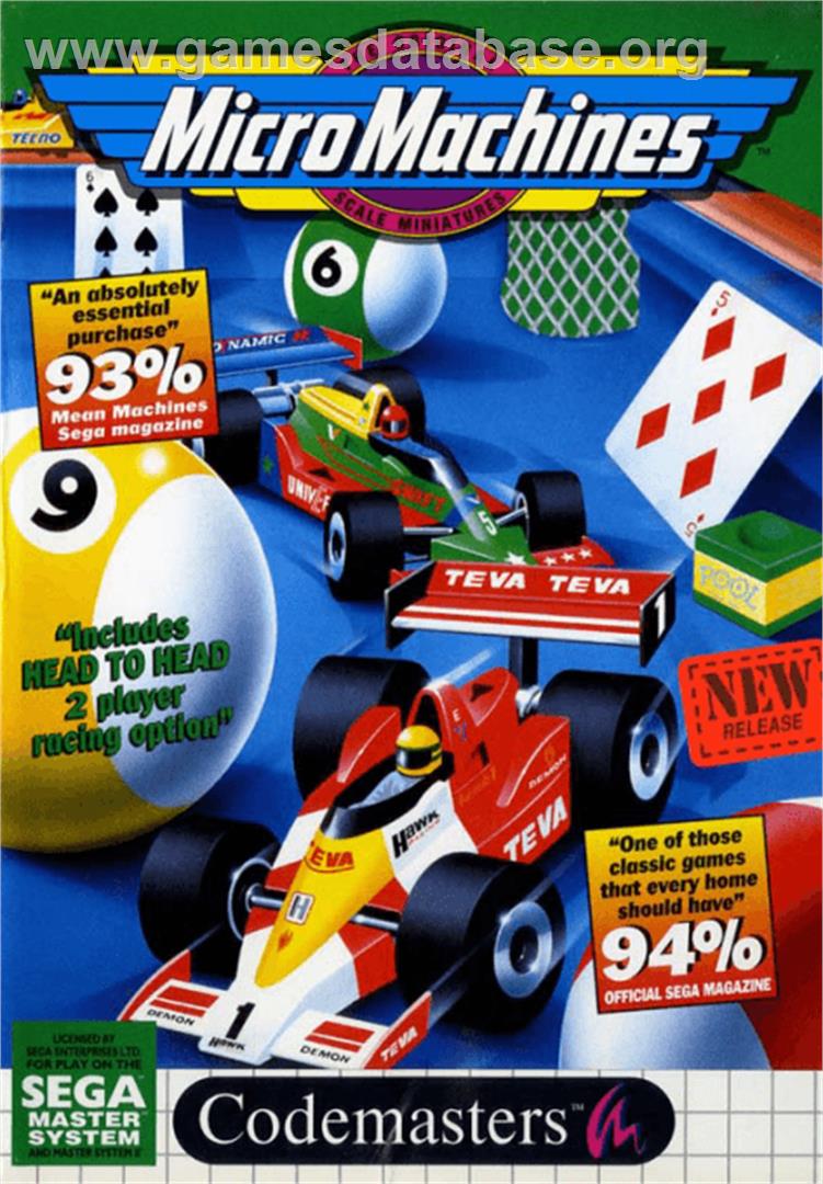 Micro Machines - Sega Master System - Artwork - Box