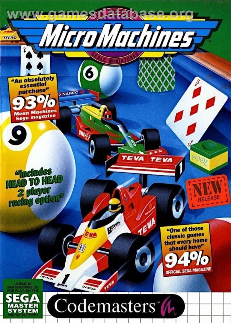 Micro Machines - Sega Master System - Artwork - Box