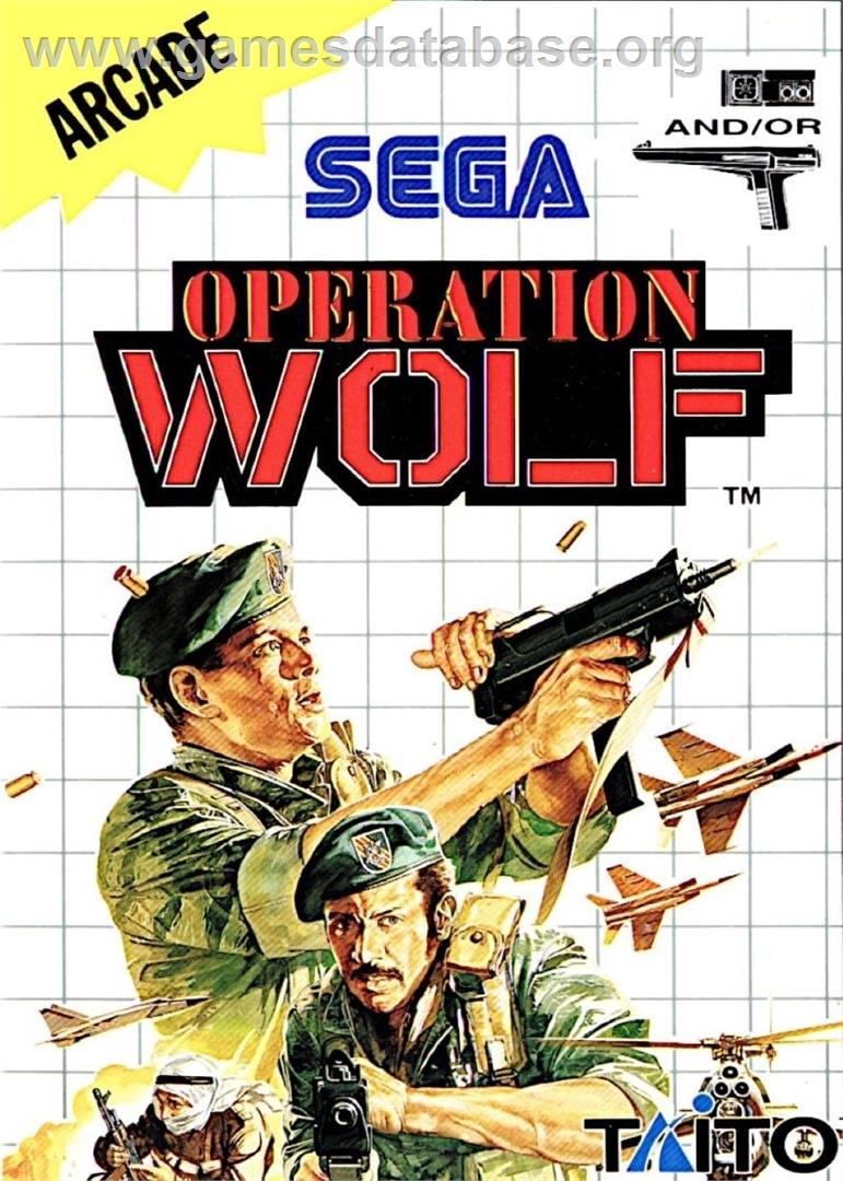 Operation Wolf - Sega Master System - Artwork - Box