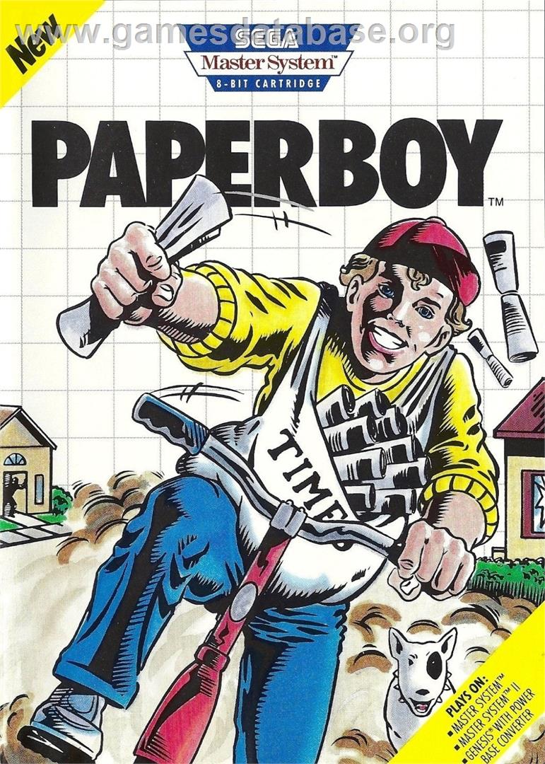 Paperboy - Sega Master System - Artwork - Box