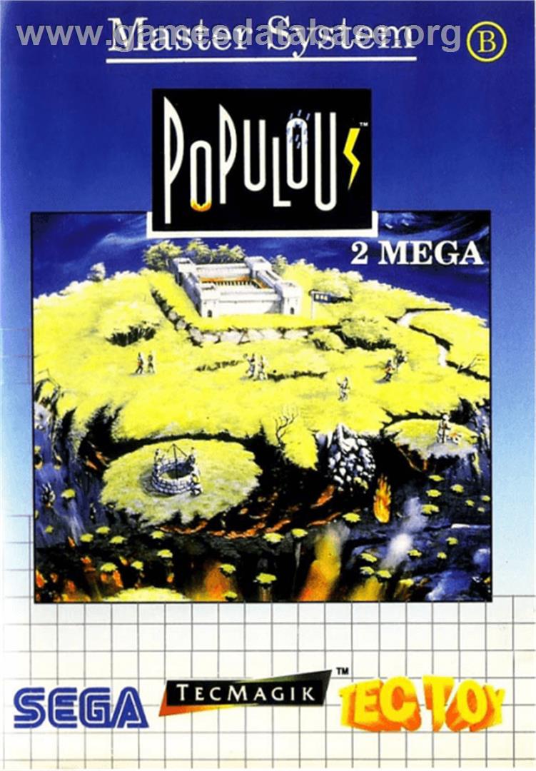 Populous - Sega Master System - Artwork - Box