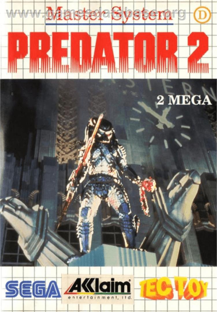 Predator 2 - Sega Master System - Artwork - Box