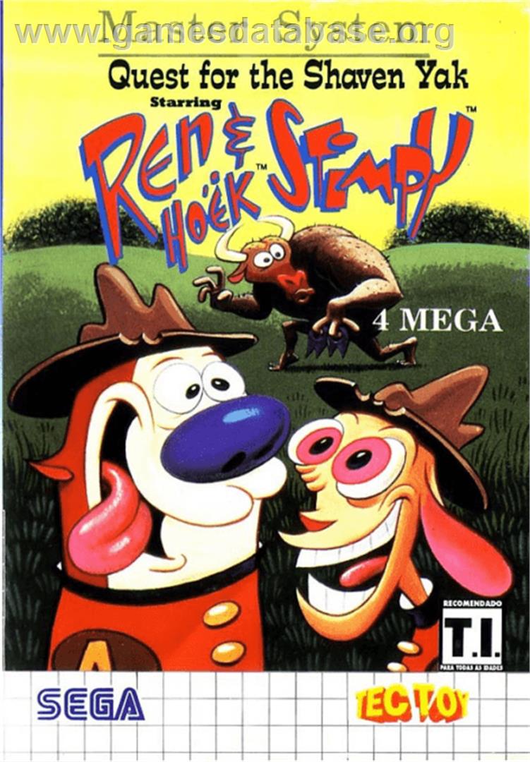 Quest for the Shaven Yak starring Ren Hoëk & Stimpy - Sega Master System - Artwork - Box