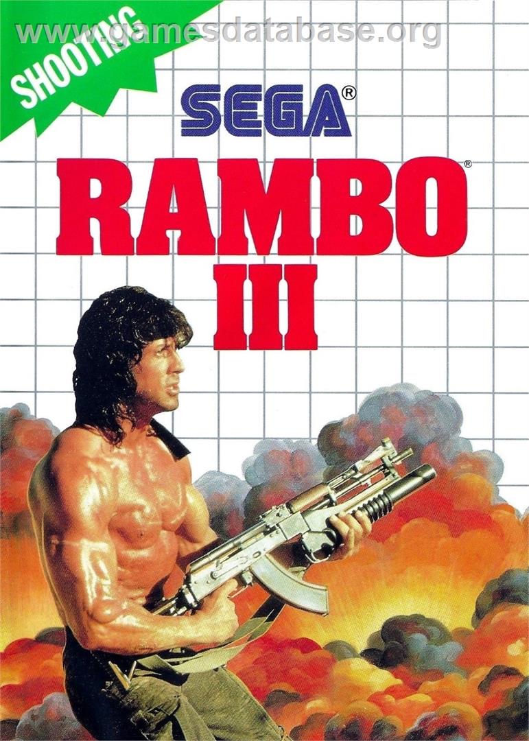 Rambo 3 - Sega Master System - Artwork - Box