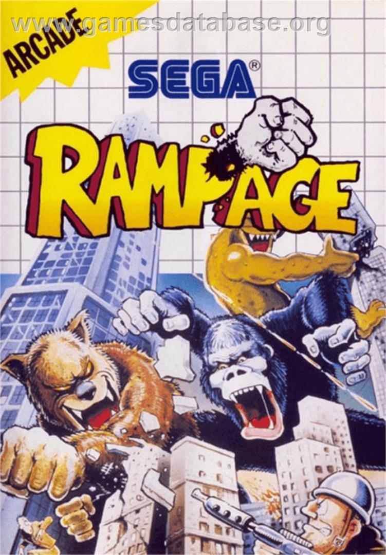 Rampage - Sega Master System - Artwork - Box