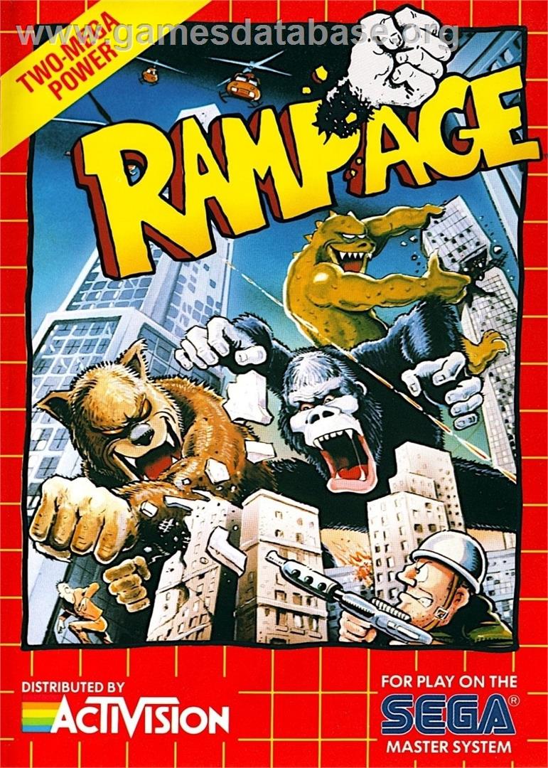 Rampage - Sega Master System - Artwork - Box