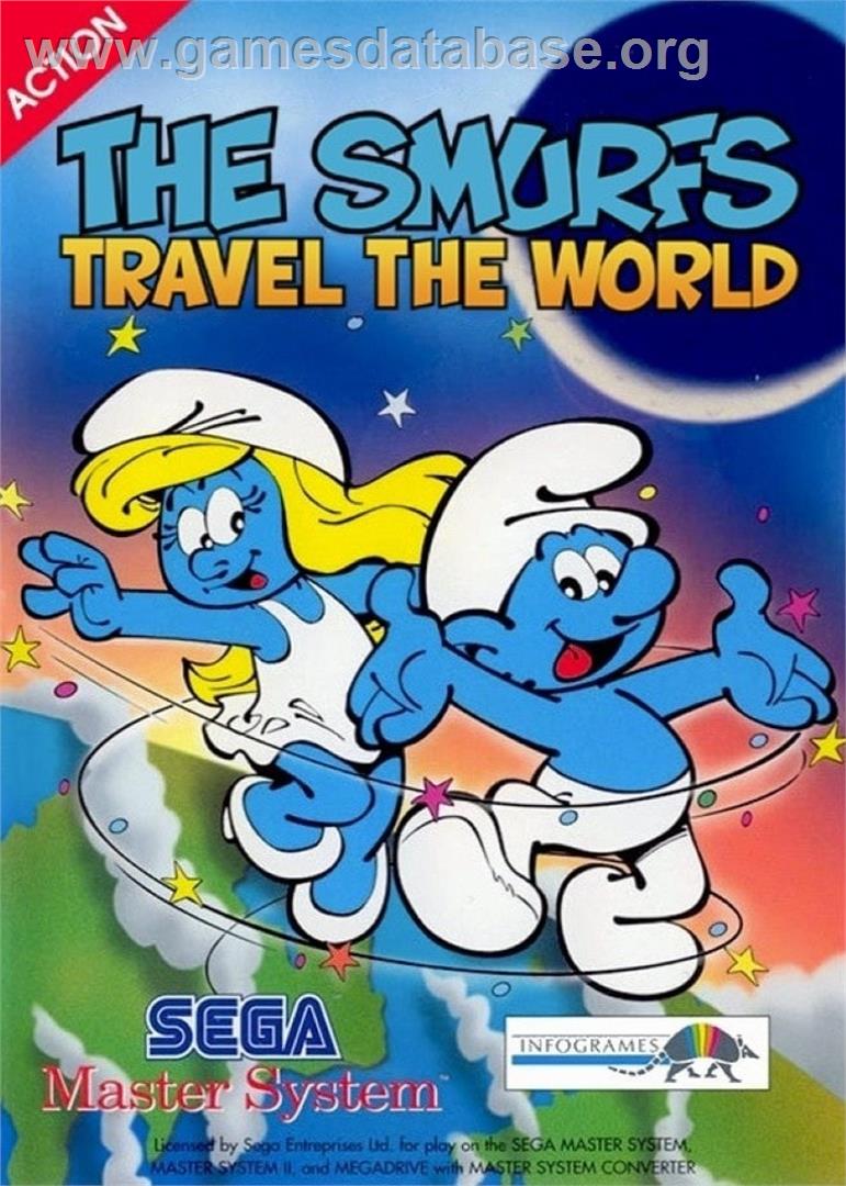 Schtroumpfs Autour Du Monde, Les - Sega Master System - Artwork - Box