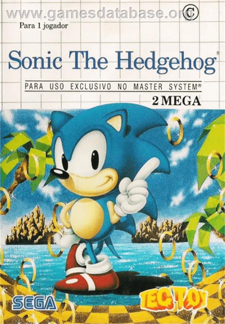 Sonic The Hedgehog - Sega Master System - Artwork - Box