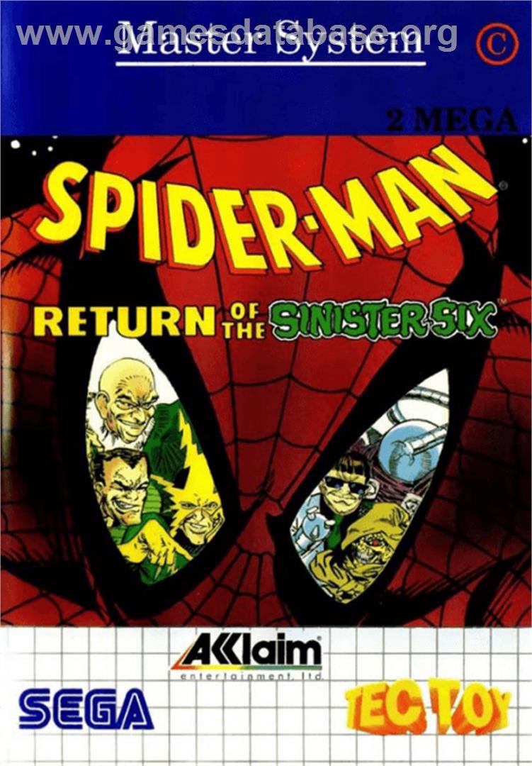 Spider-Man: Return of the Sinister Six - Sega Master System - Artwork - Box