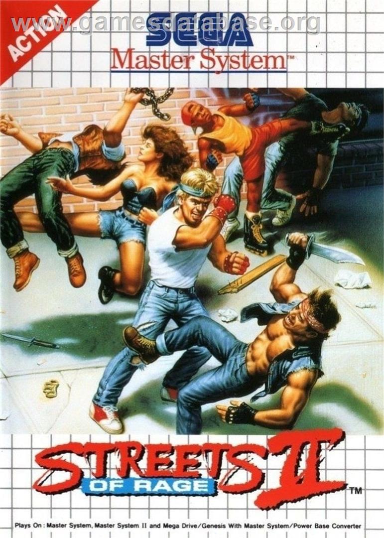 Streets Of Rage 2 - Sega Master System - Artwork - Box