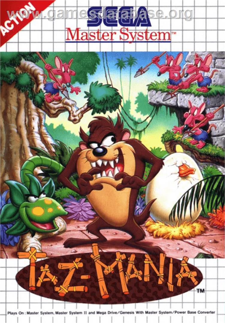 Taz-Mania - Sega Master System - Artwork - Box