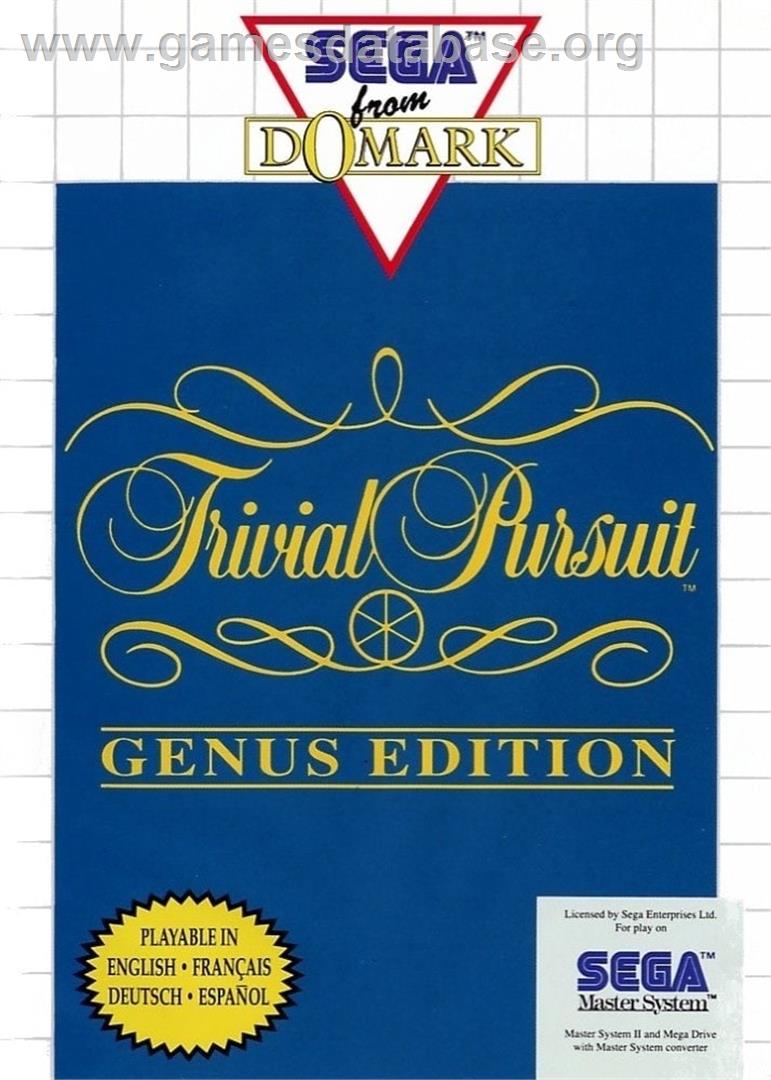 Trivial Pursuit - Genus Edition - Sega Master System - Artwork - Box