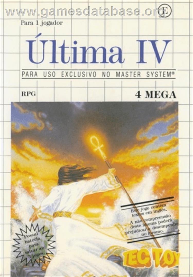 Ultima IV: Quest of the Avatar - Sega Master System - Artwork - Box