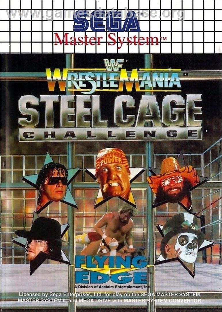 Wwf Wrestlemania - Steel Cage Challenge - Sega Master System - Artwork - Box
