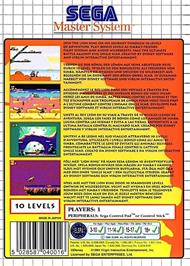 Box back cover for Lion King, The on the Sega Master System.