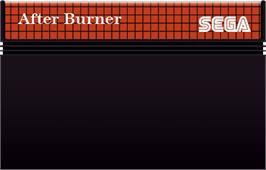 Cartridge artwork for After Burner on the Sega Master System.