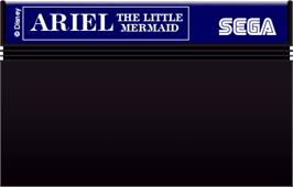 Cartridge artwork for Ariel - The Little Mermaid on the Sega Master System.