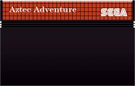 Cartridge artwork for Aztec Adventure on the Sega Master System.