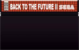 Cartridge artwork for Back To The Future Part 2 on the Sega Master System.