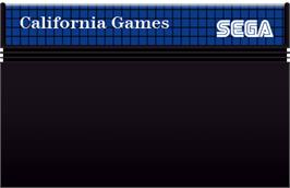 Cartridge artwork for California Games on the Sega Master System.