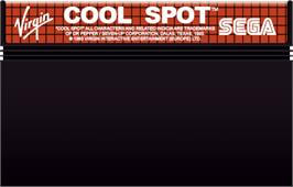 Cartridge artwork for Cool Spot on the Sega Master System.