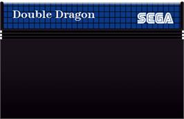Cartridge artwork for Double Dragon on the Sega Master System.