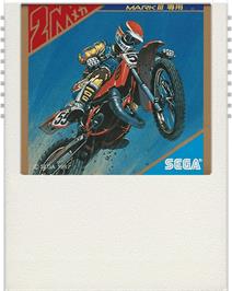Cartridge artwork for Enduro Racer on the Sega Master System.