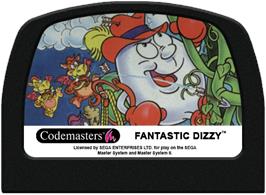 Cartridge artwork for Fantastic Adventures of Dizzy on the Sega Master System.