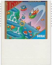 Cartridge artwork for Fantasy Zone on the Sega Master System.