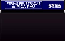 Cartridge artwork for Ferias Frustradas Do Pica-pau on the Sega Master System.