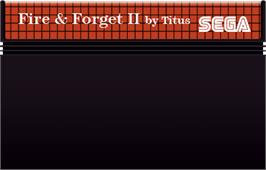 Cartridge artwork for Fire And Forget 2 on the Sega Master System.