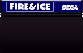 Cartridge artwork for Fire And Ice on the Sega Master System.