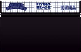 Cartridge artwork for Incredible Crash Dummies on the Sega Master System.