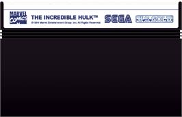 Cartridge artwork for Incredible Hulk, The on the Sega Master System.