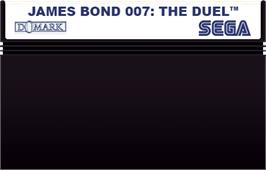 Cartridge artwork for James Bond 007 - The Duel on the Sega Master System.