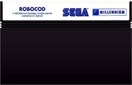 Cartridge artwork for James Pond 2: Codename: RoboCod on the Sega Master System.