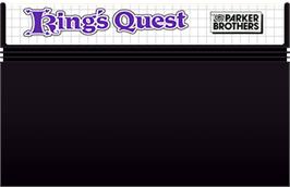 Cartridge artwork for King's Quest on the Sega Master System.