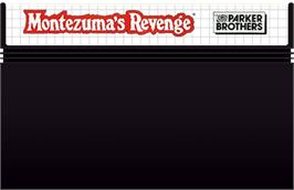Cartridge artwork for Montezuma's Revenge on the Sega Master System.
