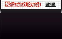 Cartridge artwork for Montezuma's Revenge on the Sega Master System.