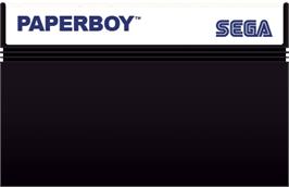 Cartridge artwork for Paperboy on the Sega Master System.