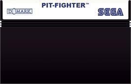 Cartridge artwork for Pit-fighter on the Sega Master System.