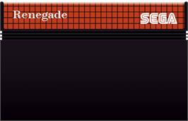 Cartridge artwork for Renegade on the Sega Master System.