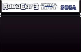 Cartridge artwork for Robocop 3 on the Sega Master System.