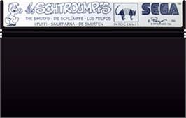 Cartridge artwork for Schtroumpfs, Les on the Sega Master System.