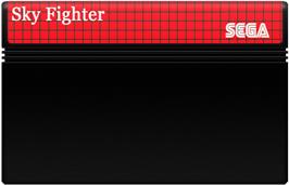 Cartridge artwork for Sky Fighter on the Sega Master System.